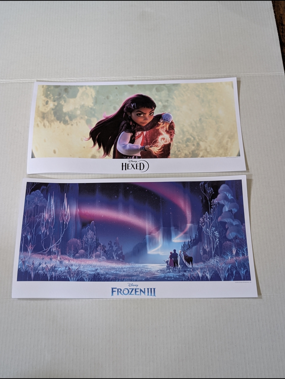 Disney Frozen III and Hexed Art Print Set - Blue & Cream
